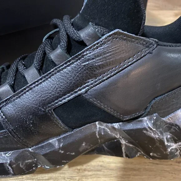 United Nude Space Kick Jet Lo, Black Marble Sneakers - Lightly Worn